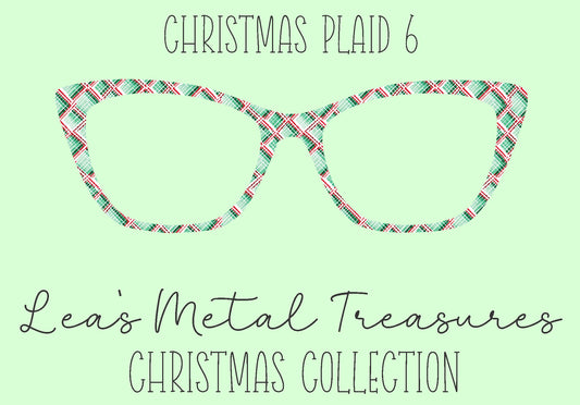 Christmas Plaid 6 Eyewear Frame Toppers