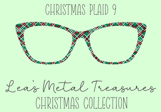 Christmas Plaid 9 Eyewear Frame Toppers