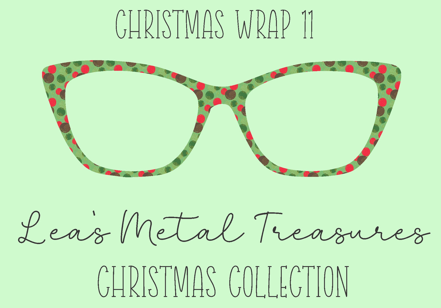 Christmas Wrap 11 Eyewear Frame Toppers