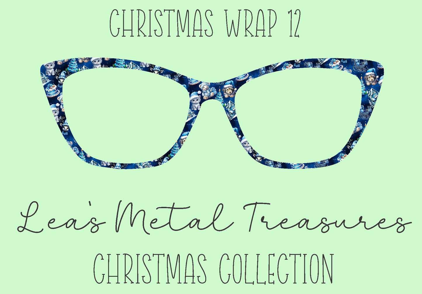Christmas Wrap 12 Eyewear Frame Toppers