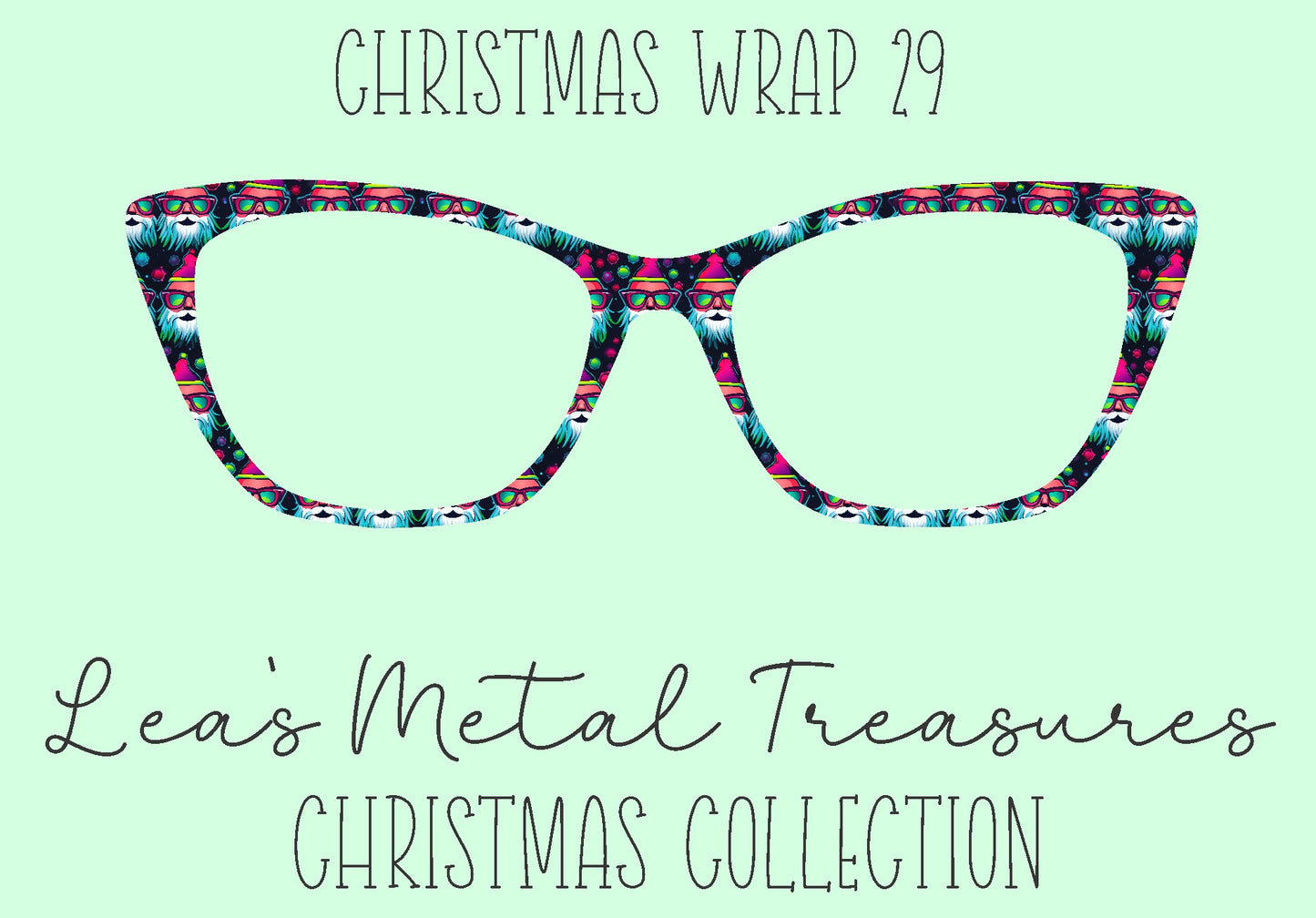 Christmas Wrap 29 Eyewear Frame Toppers