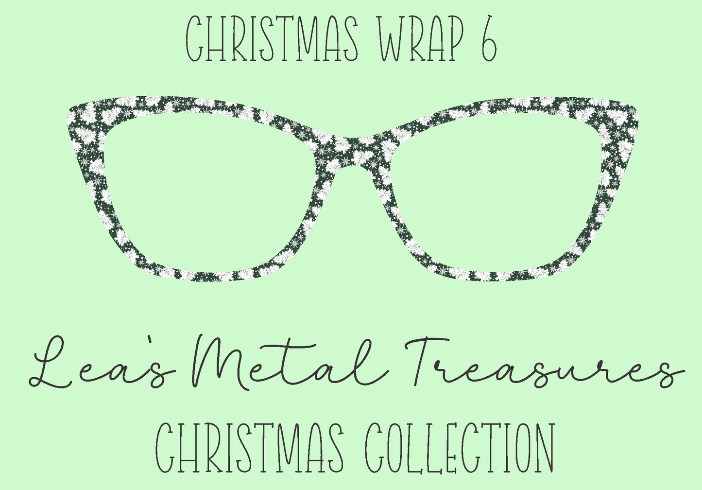 Christmas Wrap 6 Eyewear Frame Toppers