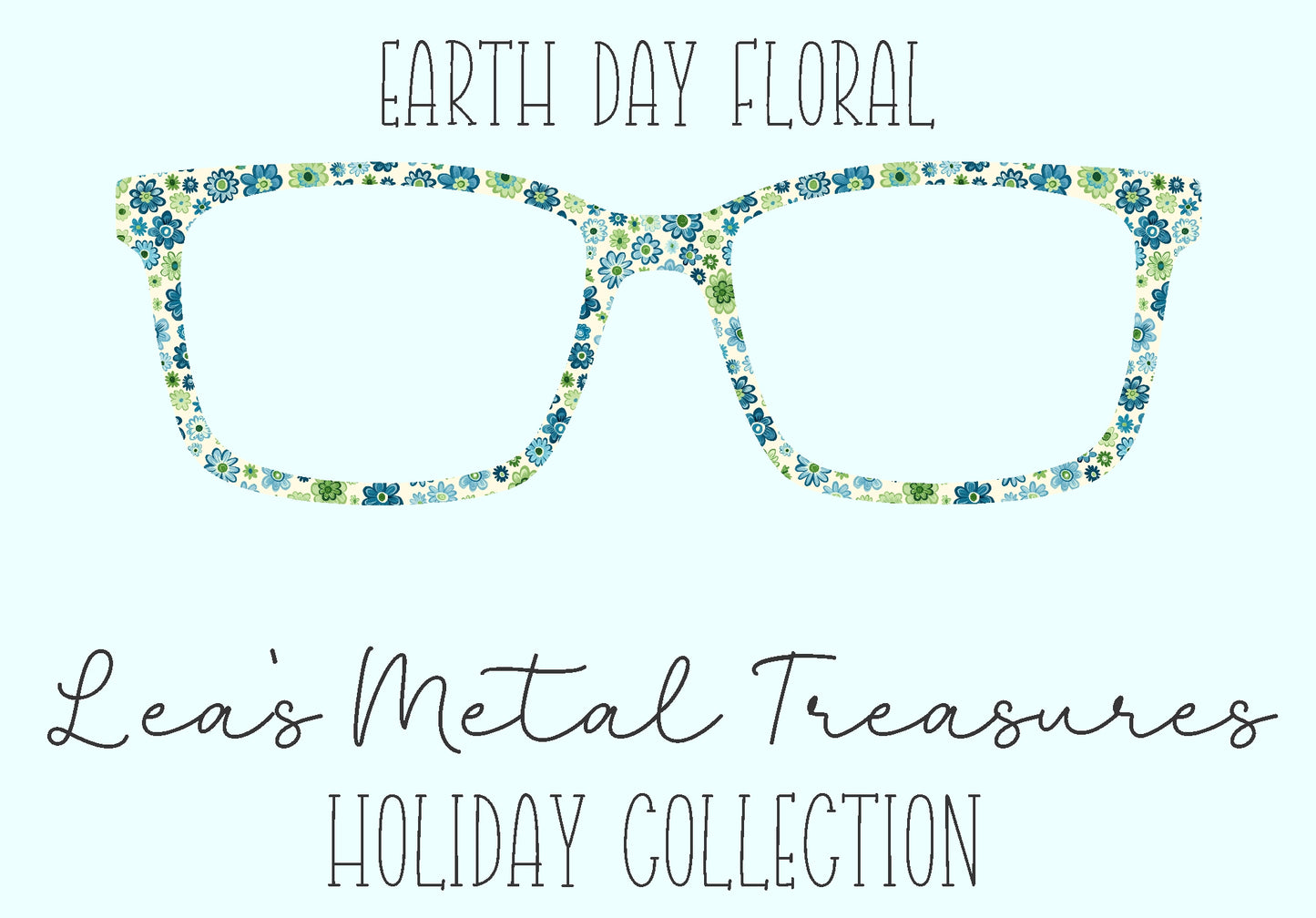 Earth Day Floral Eyewear Frame Toppers