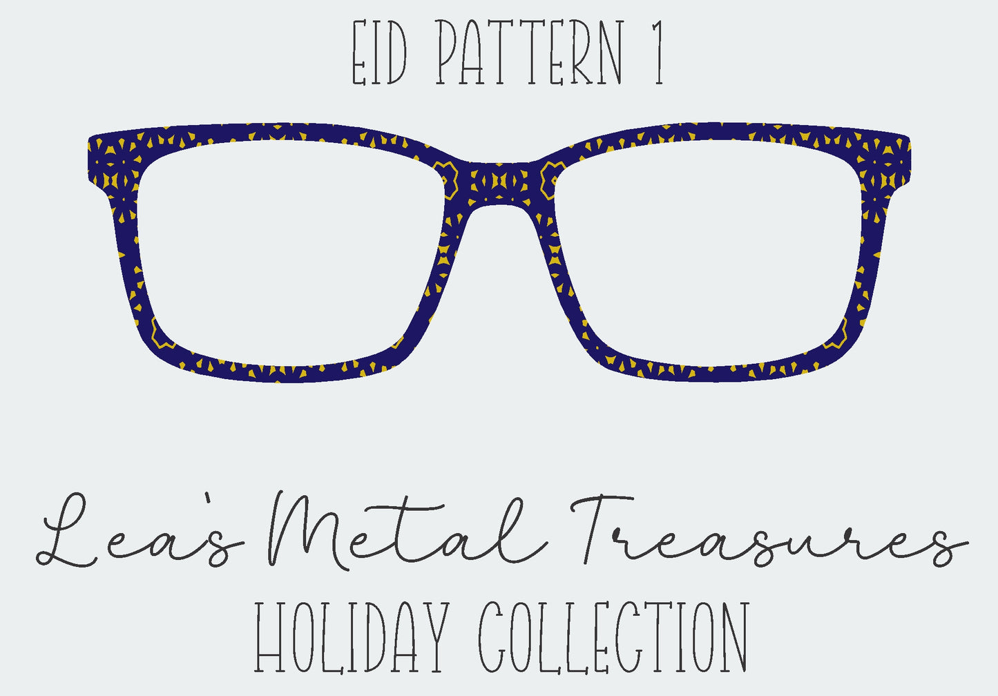 EID Pattern 1 Eyewear Frame Toppers