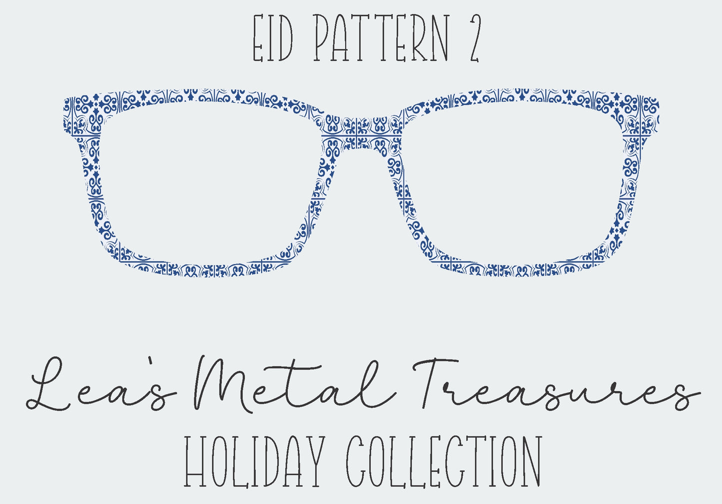 EID Pattern 2 Eyewear Frame Toppers