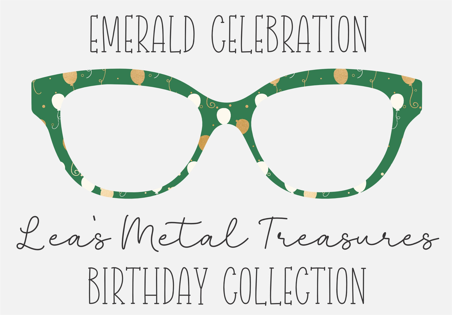 EMERALD CELEBRATION Eyewear Toppers COMES WITH MAGNETS