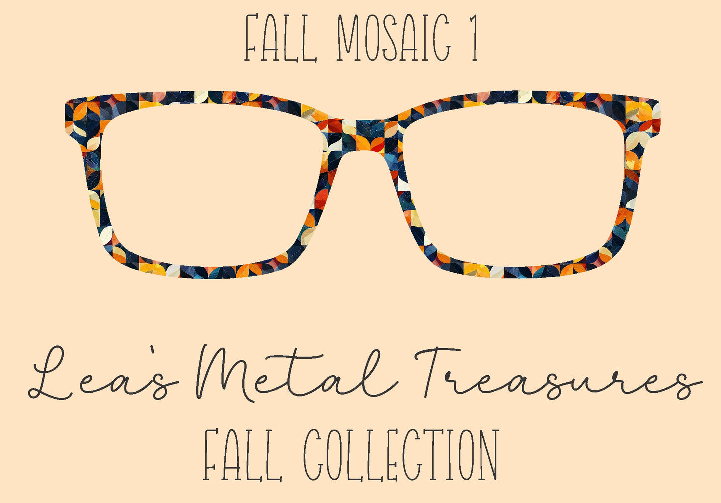 Fall Mosaic 1 Eyewear Frame Toppers