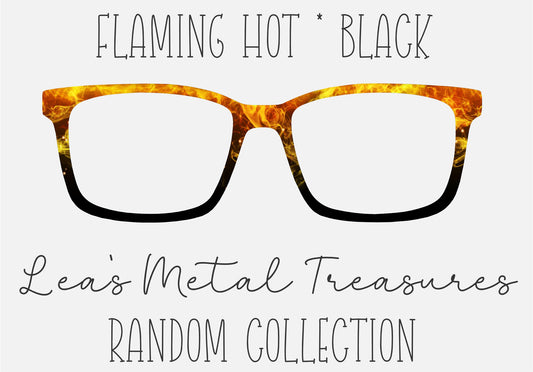 Flaming Hot Black Eyewear Toppers COMES WITH MAGNETS