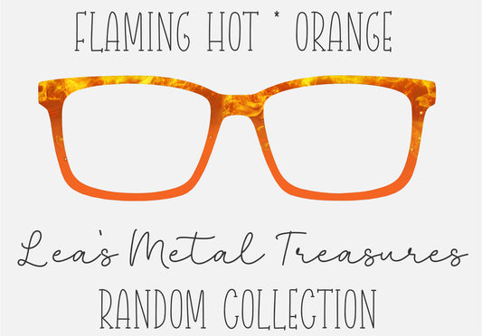 Flaming Hot Orange Eyewear Toppers COMES WITH MAGNETS