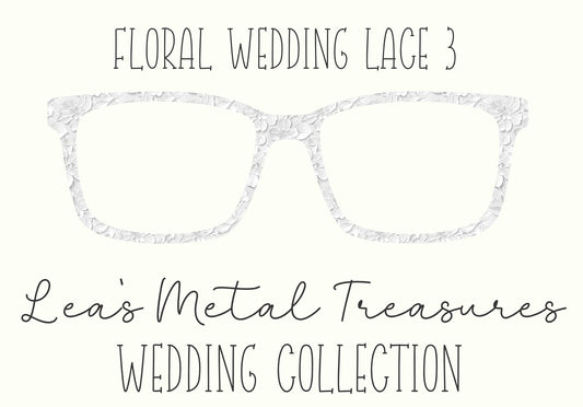 Floral Wedding Lace 3 Eyewear Frame Toppers COMES WITH MAGNETS