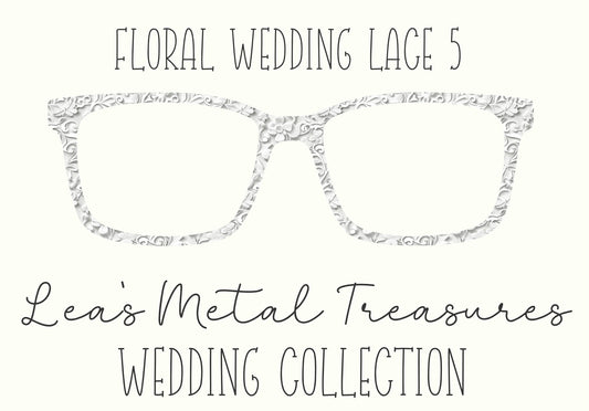 Floral Wedding Lace 5 Eyewear Frame Toppers COMES WITH MAGNETS