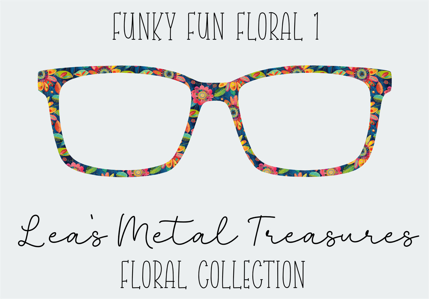 Funky Floral 1 Eyewear Frame Toppers