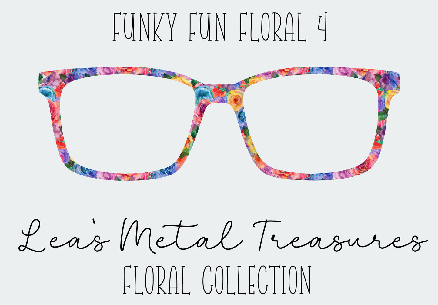 Funky Floral 4 Eyewear Frame Toppers