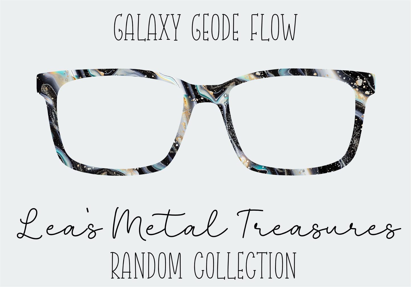 Galaxy Geode Flow Eyewear Frame Toppers