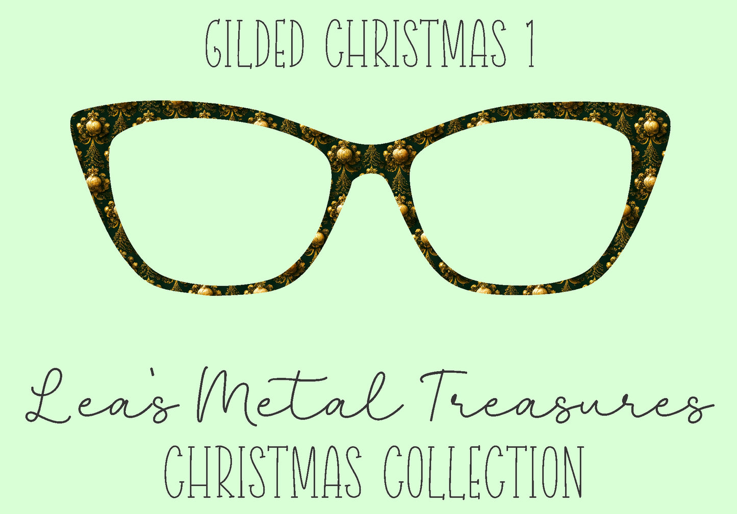 Gilded Christmas 1 Eyewear Frame Toppers