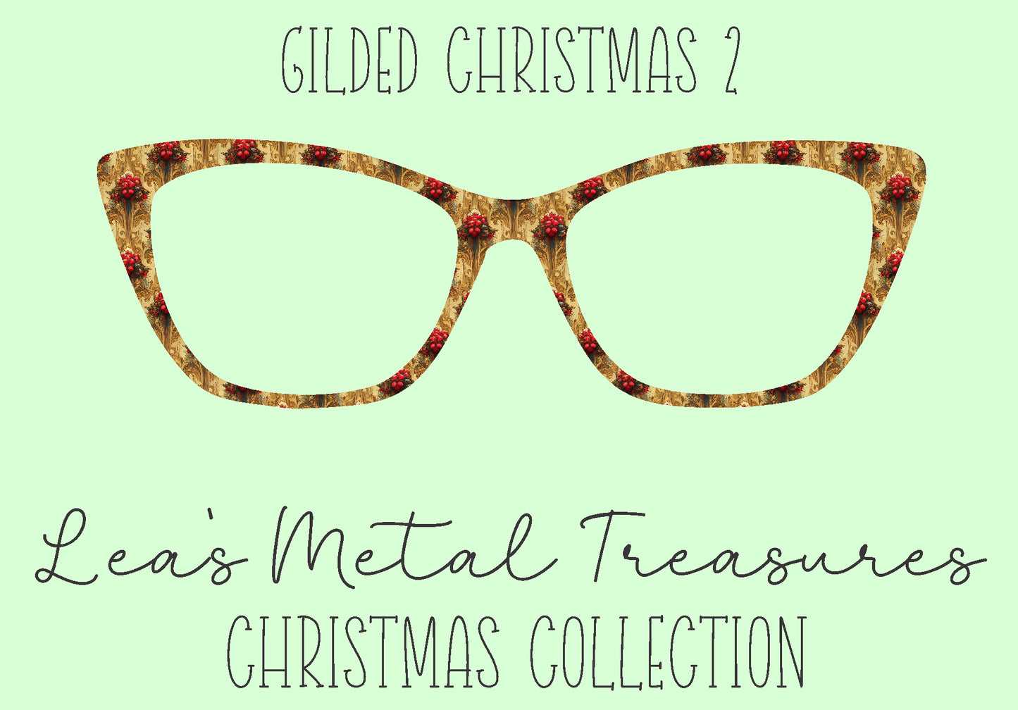 Gilded Christmas 2 Eyewear Frame Toppers