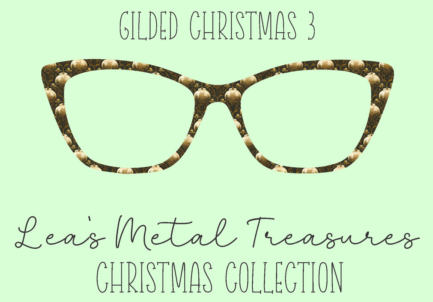 Gilded Christmas 3 Eyewear Frame Toppers