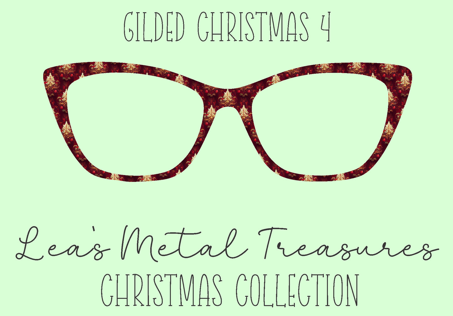 Gilded Christmas 4 Eyewear Frame Toppers