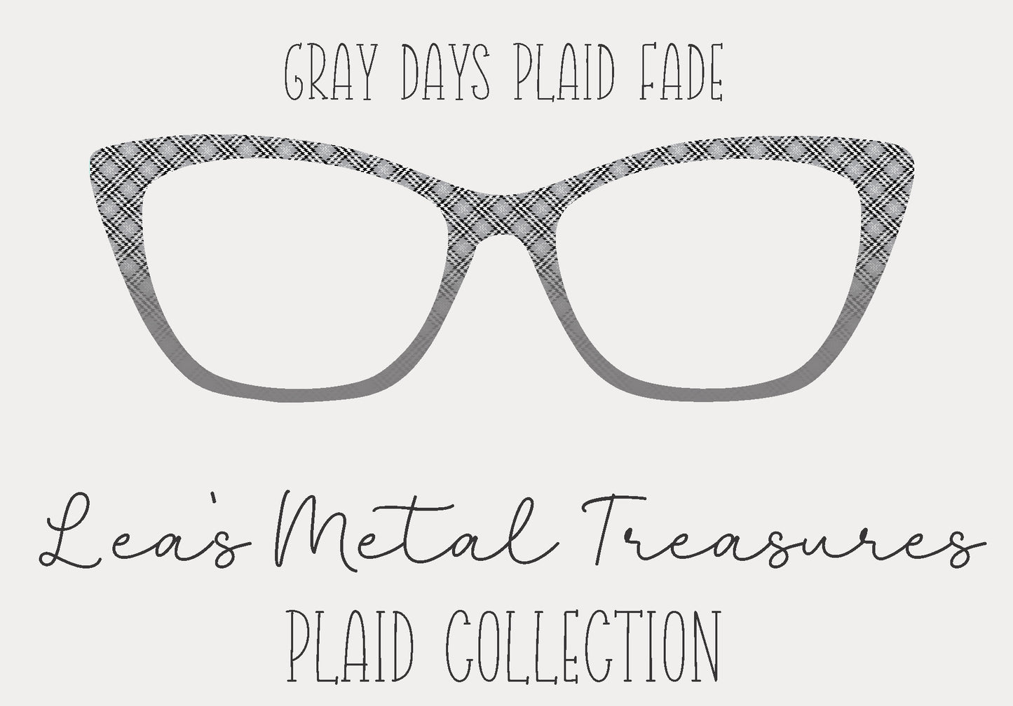 Gray Days Plaid Fade • Magnetic Eyeglasses Topper