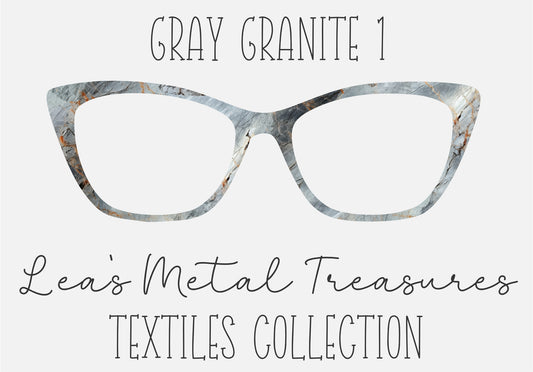 GRAY GRANITE 1 Eyewear Frame Toppers COMES WITH MAGNETS