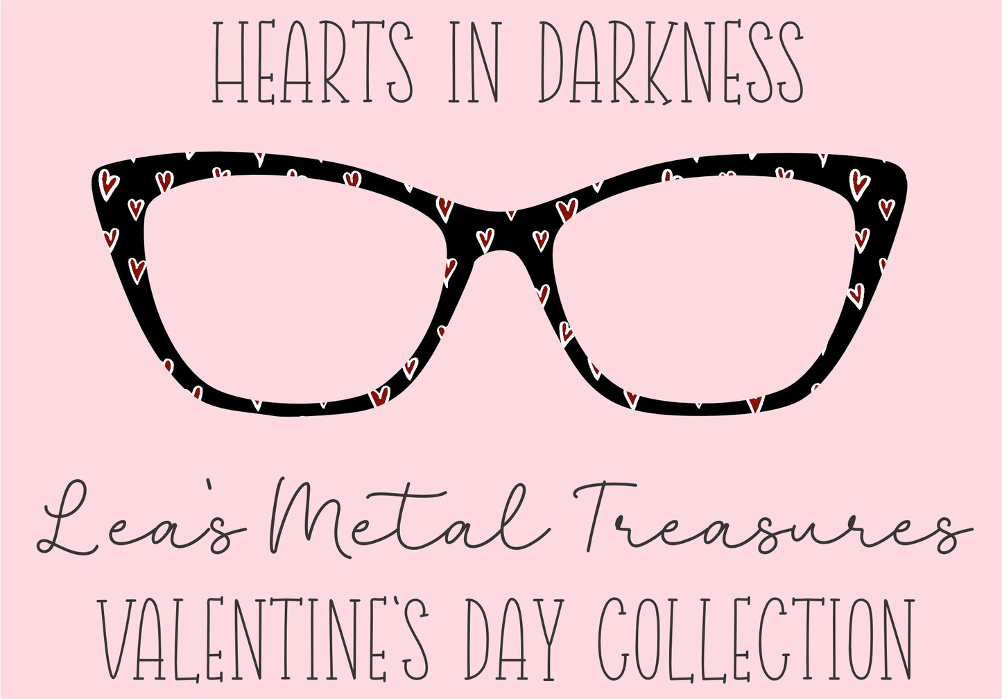 Hearts in Darkness Eyewear Printed Magnetic Eyeglasses Topper