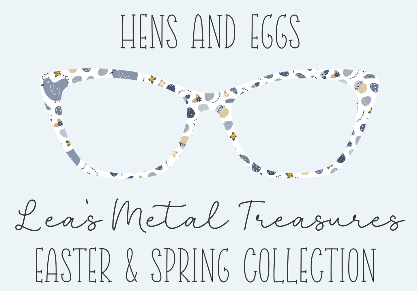HENS AND EGGS Eyewear Frame Toppers COMES WITH MAGNETS