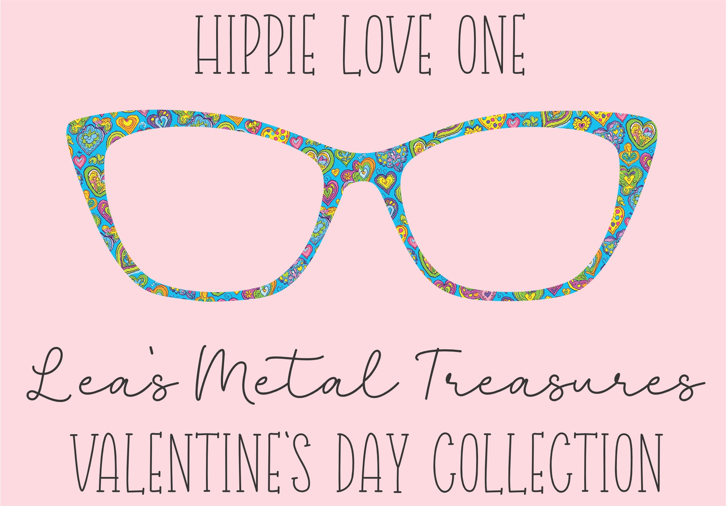 Hippie Love One Eyewear Printed Magnetic Eyeglasses Topper