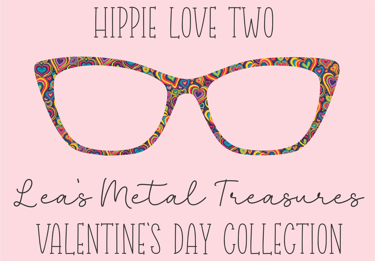 Hippie Love Two Eyewear Printed Magnetic Eyeglasses Topper