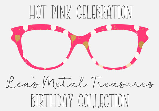 HOT PINK CELEBRATION  Eyewear Toppers COMES WITH MAGNETS
