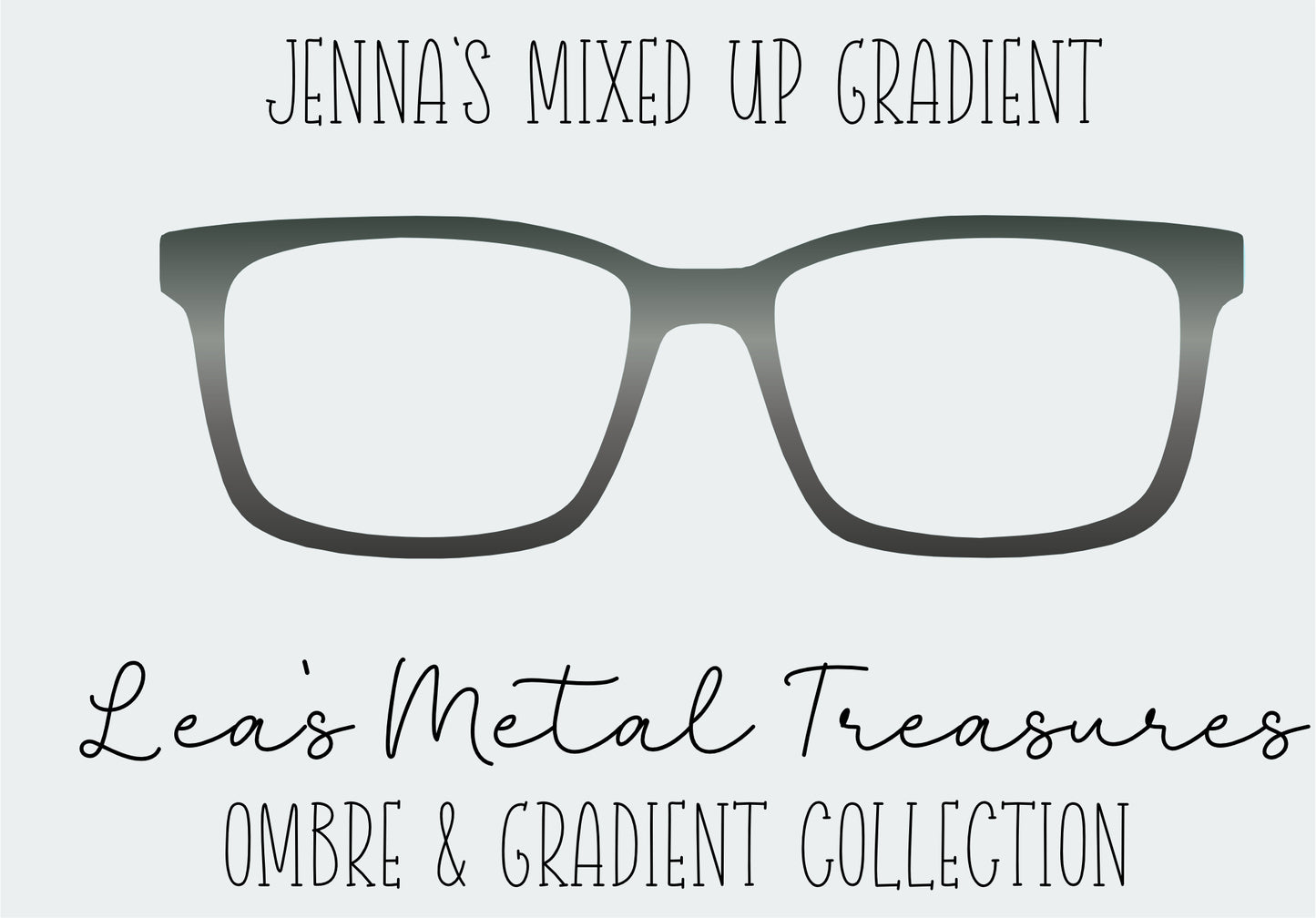 Jenna's Mixed Up Gradient Eyewear Frame Toppers