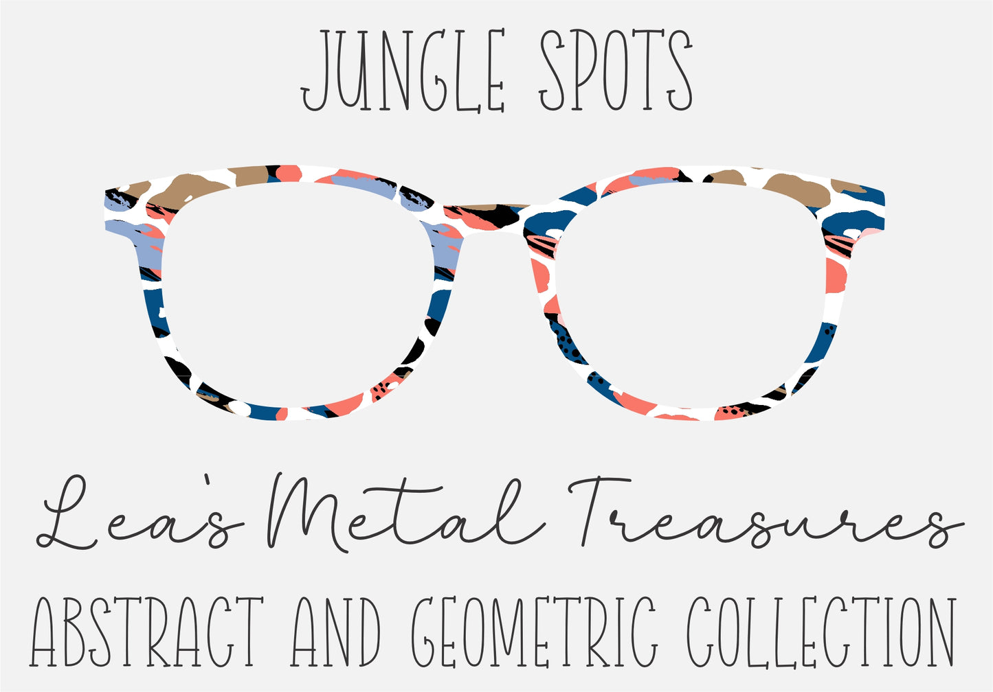 JUNGLE SPOTS Eyewear Frame Toppers COMES WITH MAGNETS