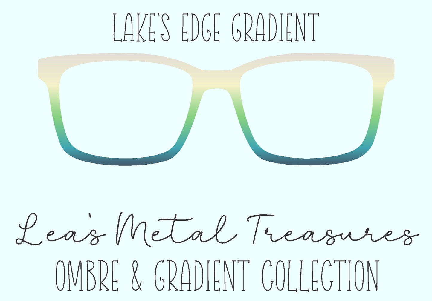 Lakes Edge Gradient Eyewear Frame Toppers