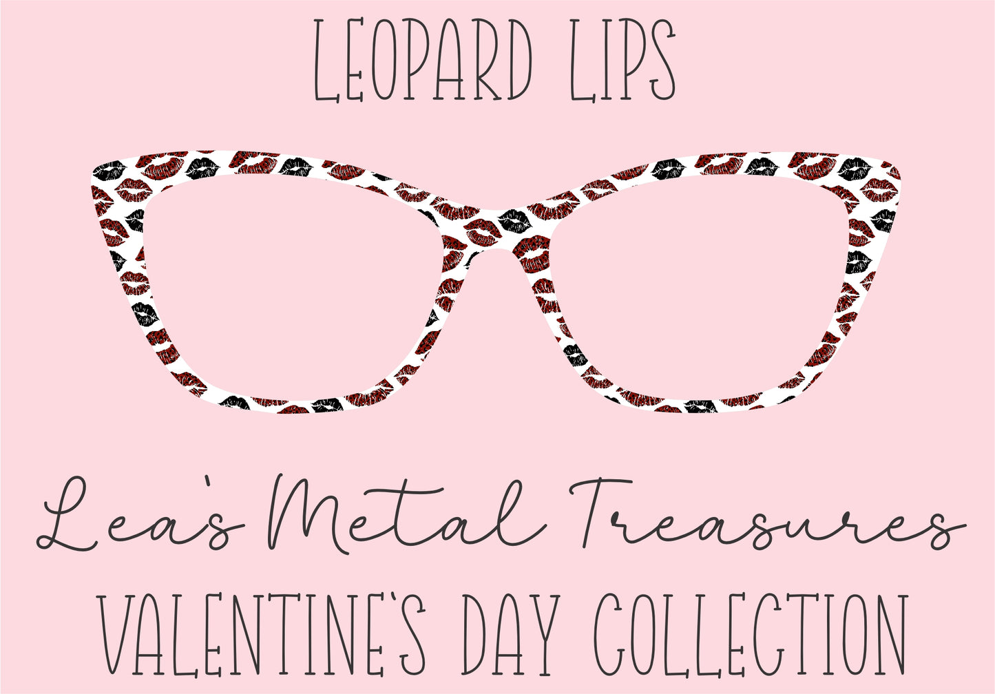 Leopard Lips Eyewear Printed Magnetic Eyeglasses Topper