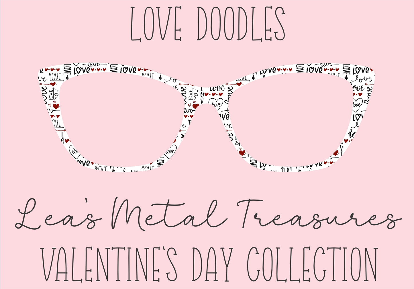 Love Doodles Eyewear Printed Magnetic Eyeglasses Topper