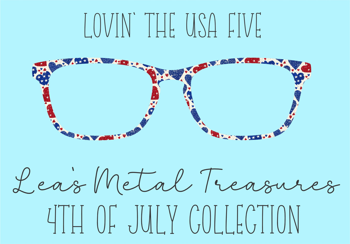 Lovin' the USA 5 Eyewear Frame Toppers