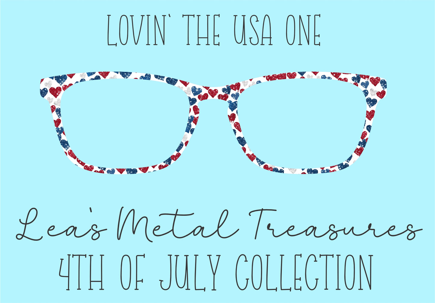 Lovin' the USA 1 Eyewear Frame Toppers