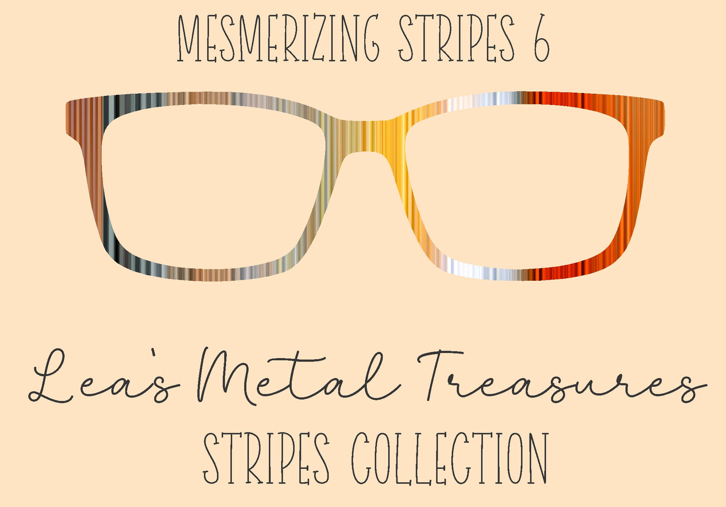 Mesmerizing Stripes 6 Eyewear Frame Toppers