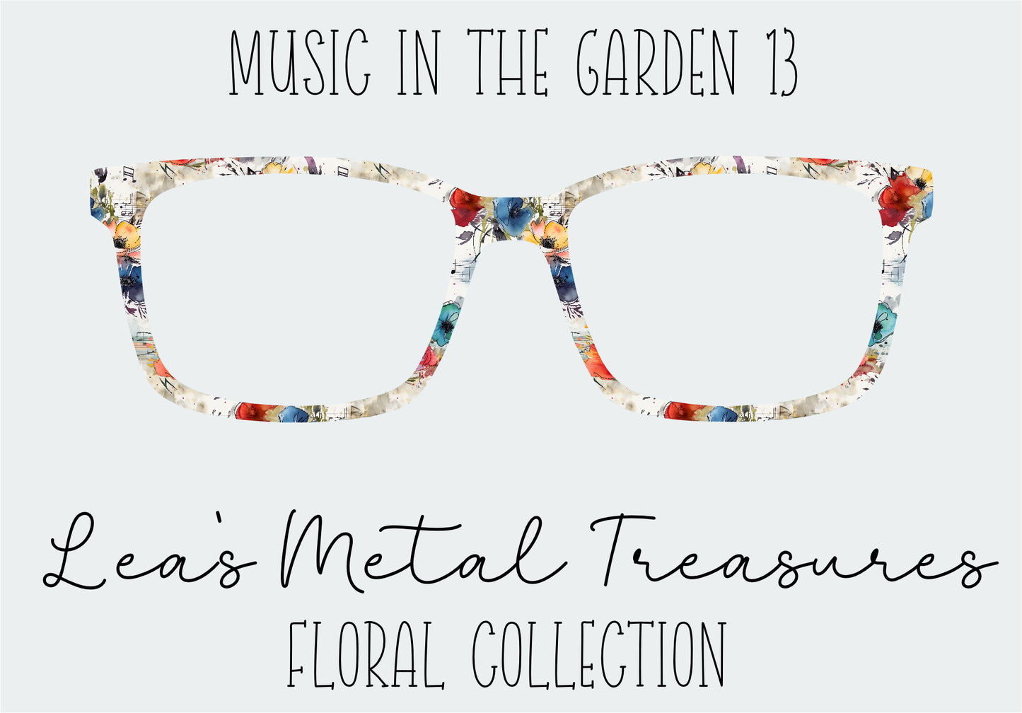 Music in the Garden 13 Eyewear Frame Toppers