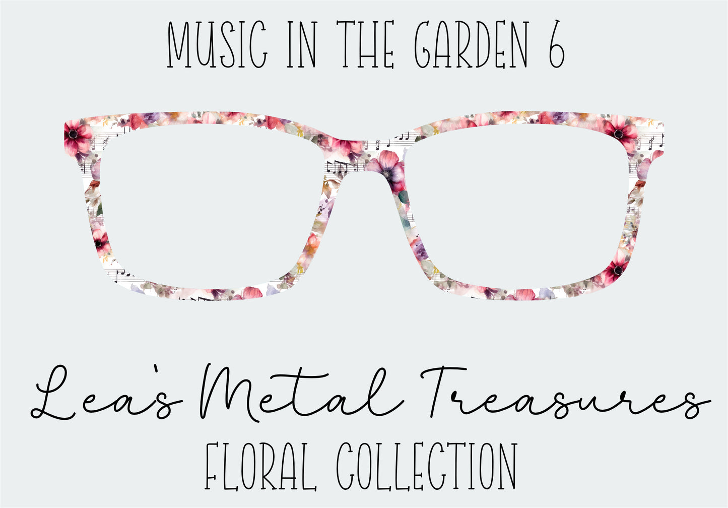 Music in the Garden 6 Eyewear Frame Toppers
