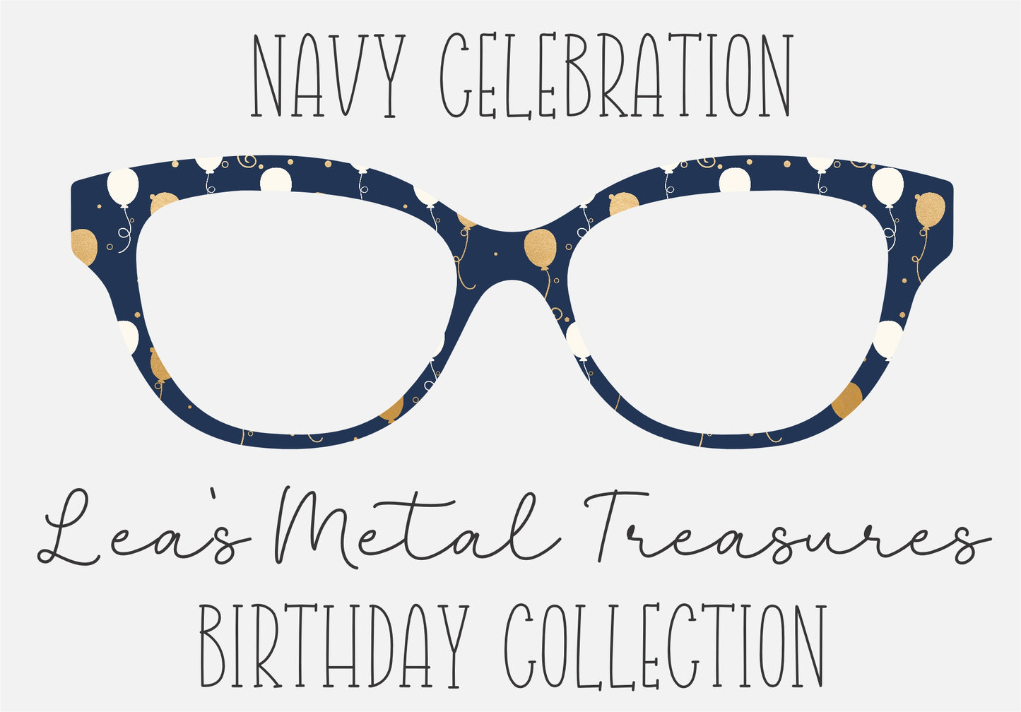 NAVY CELEBRATION Eyewear Toppers COMES WITH MAGNETS