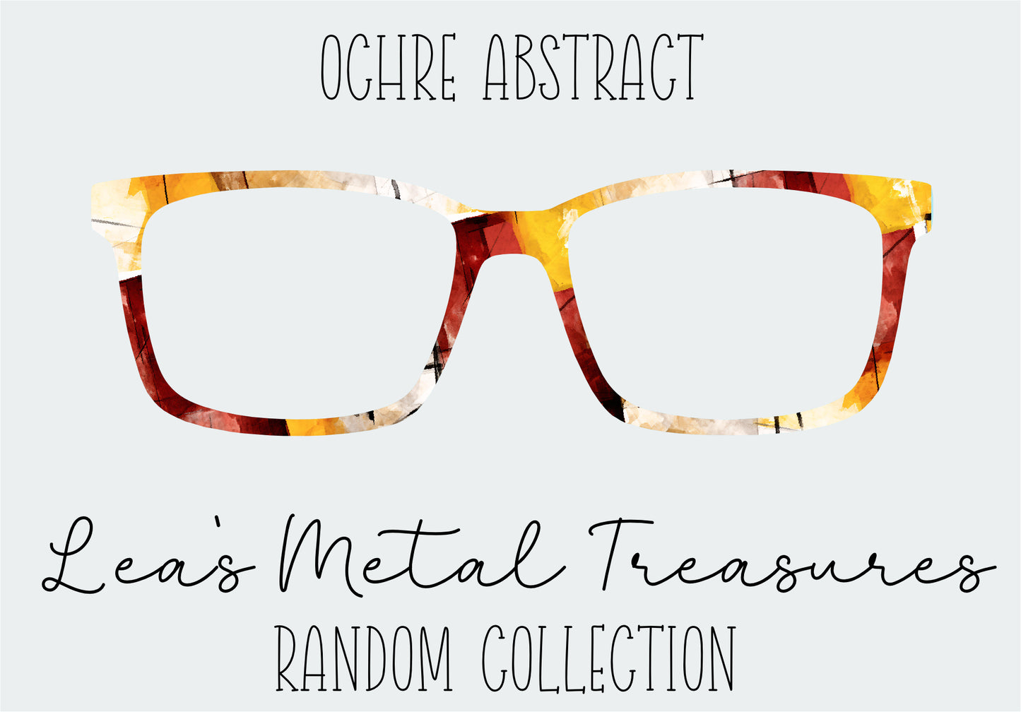 Ochre Abstract Eyewear Frame Toppers