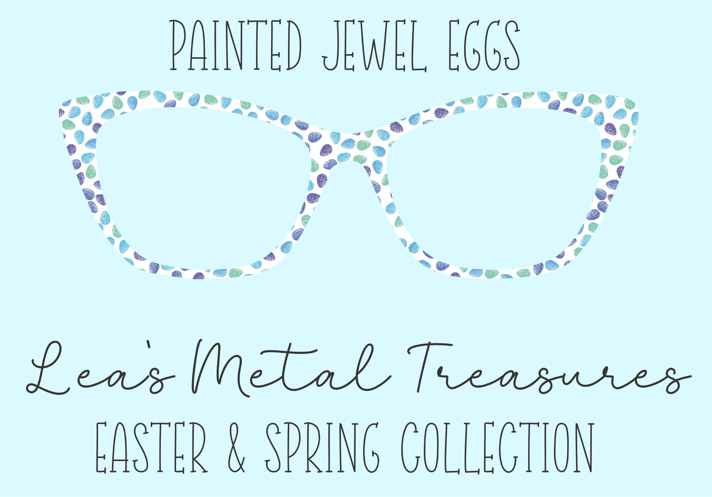 Painted Jewel Eggs • Magnetic Eyeglasses Toppers