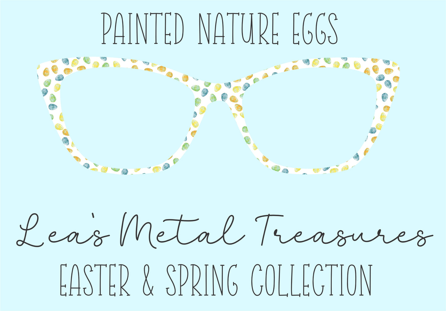Painted Nature Eggs • Magnetic Eyeglasses Toppers