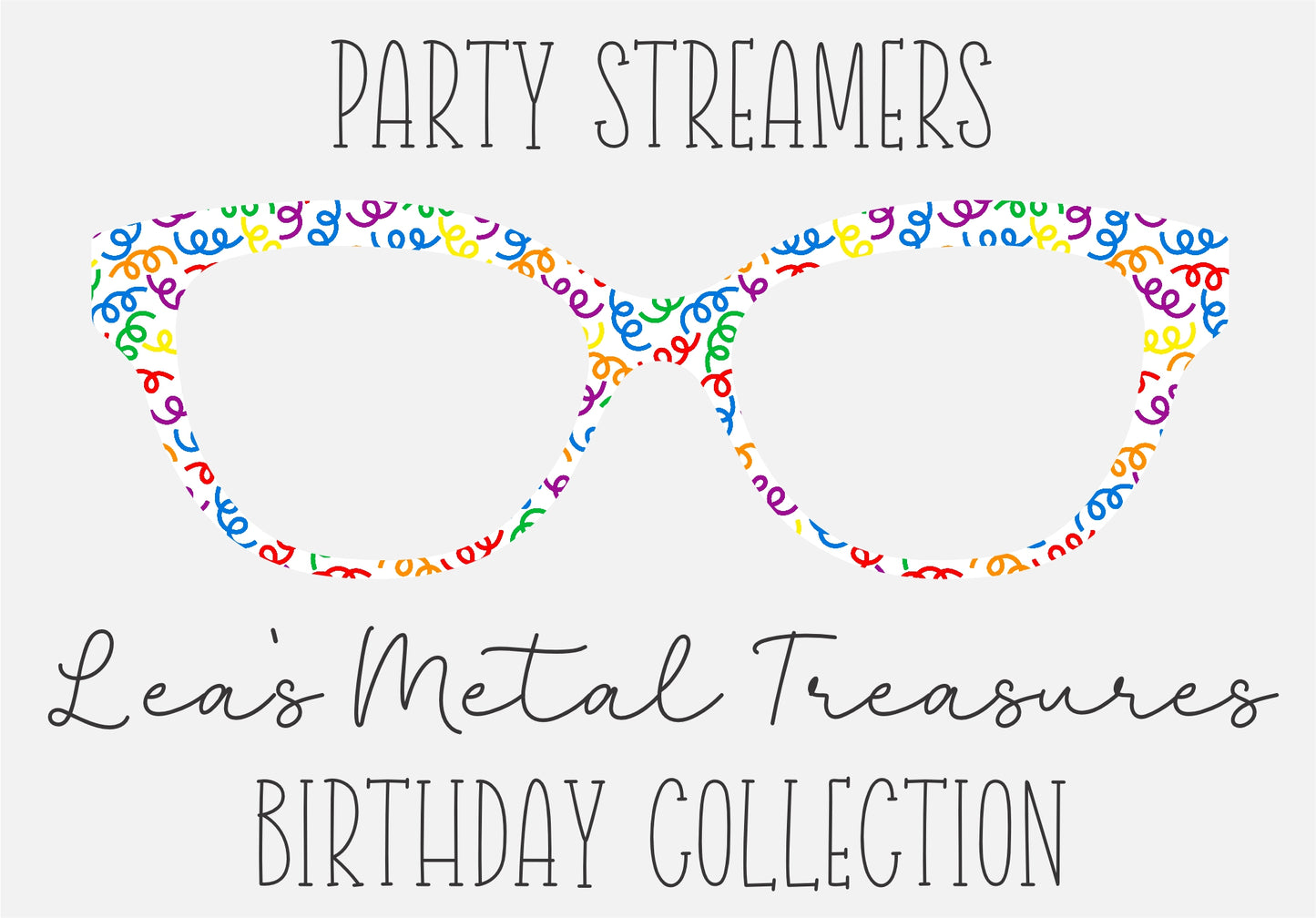 PARTY STREAMERS Eyewear Toppers COMES WITH MAGNETS