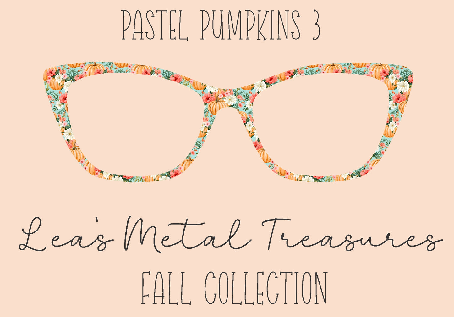 Pastel Pumpkins 3 Eyewear Frame Toppers