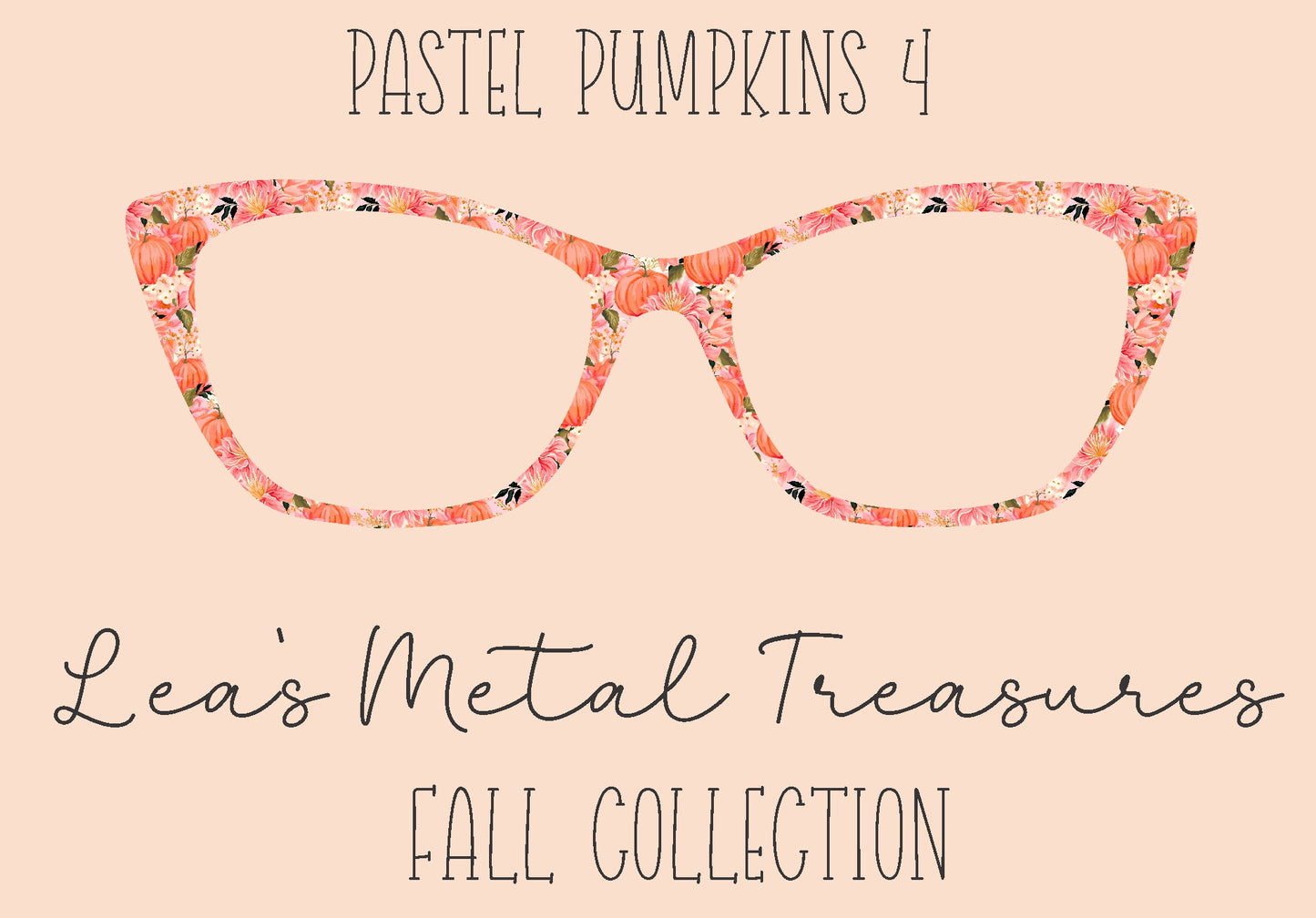 Pastel Pumpkins 4 Eyewear Frame Toppers
