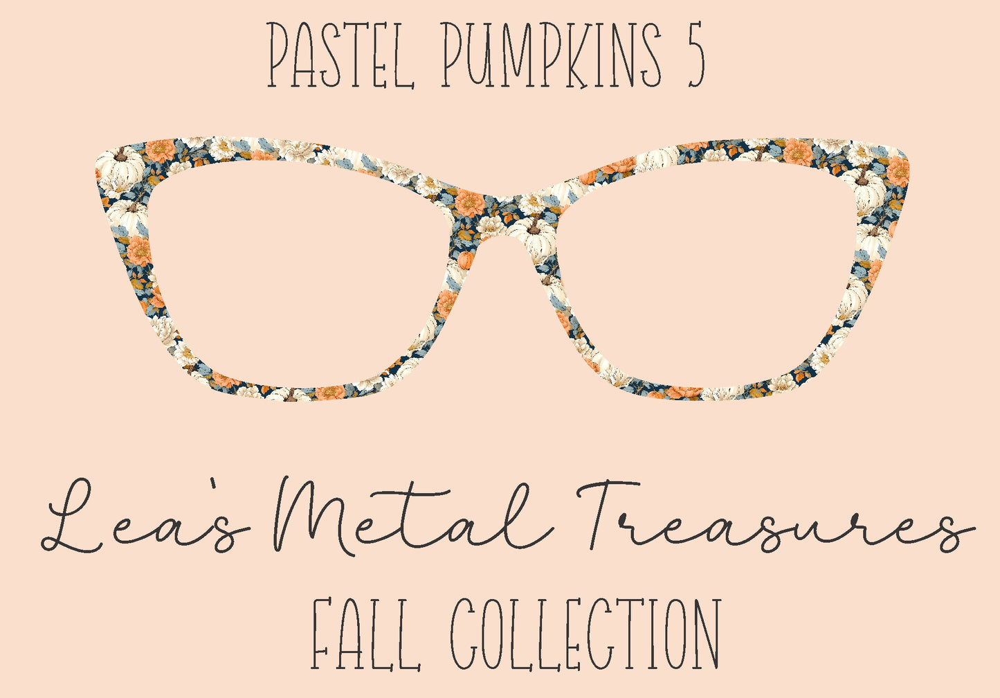 Pastel Pumpkins 5 Eyewear Frame Toppers