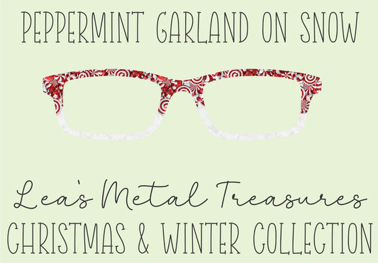 Peppermint Garland  on SnowEyewear Toppers COMES WITH MAGNETS