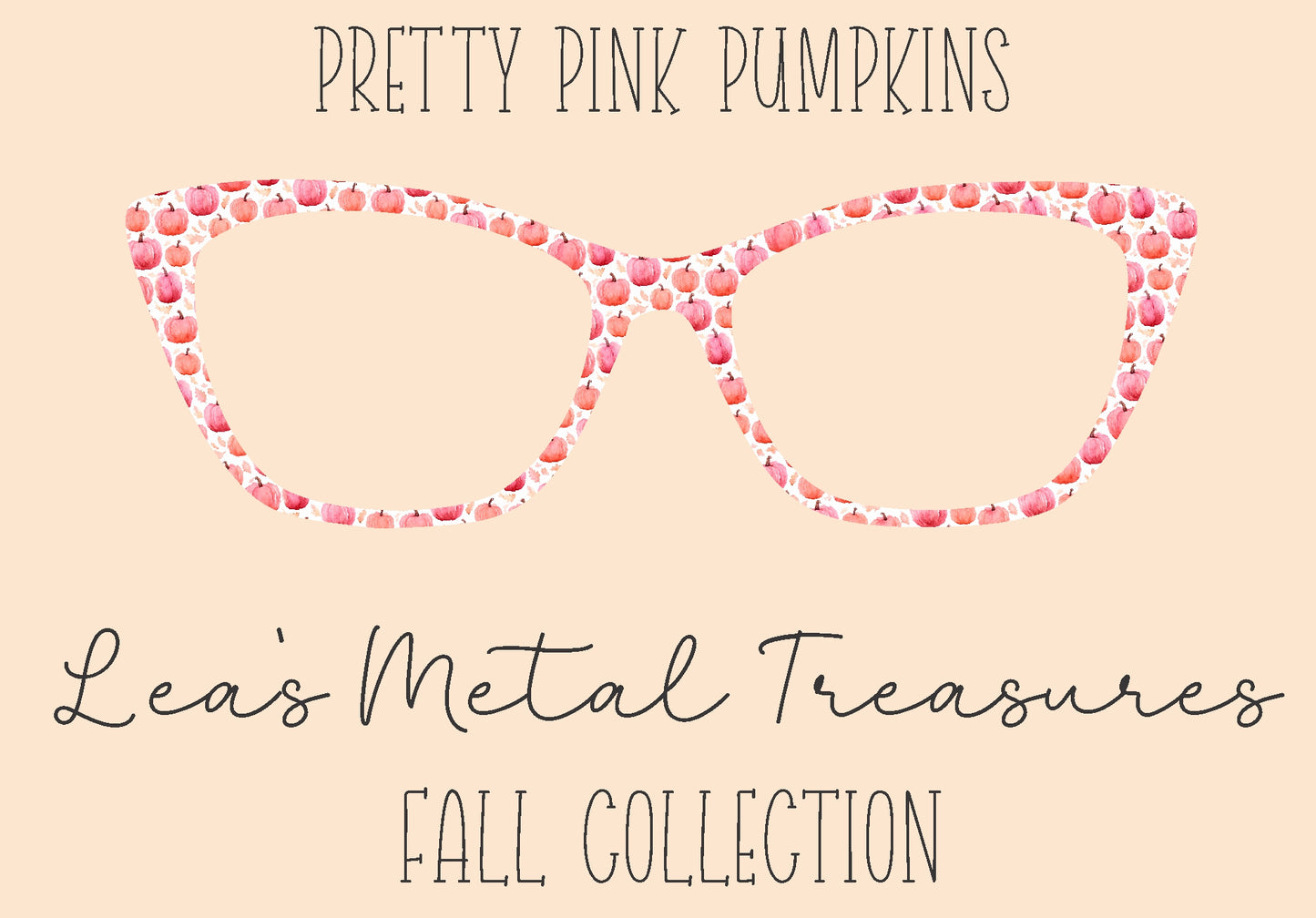 Pretty Pink Pumpkins Eyewear Frame Toppers
