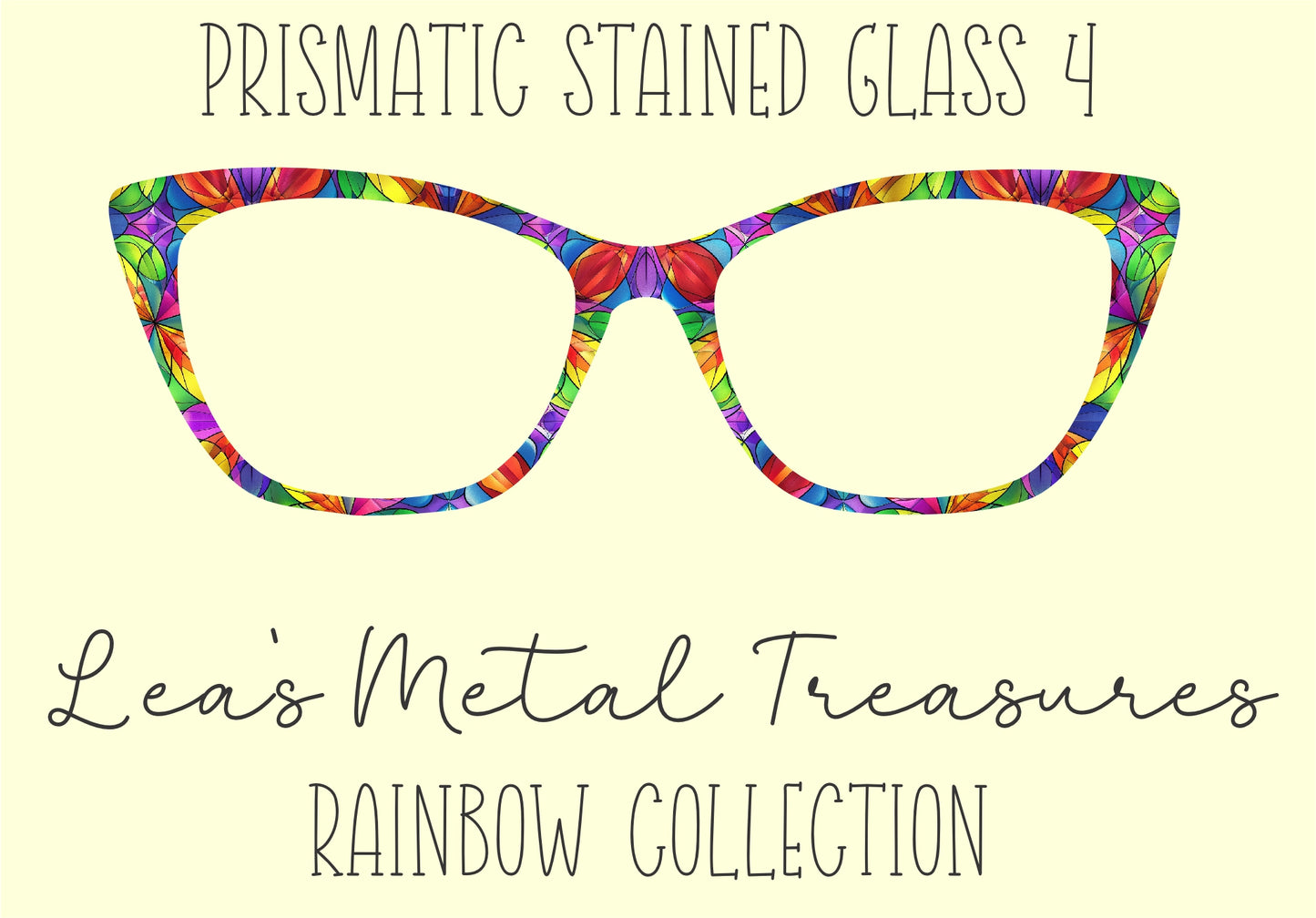 Prismatic Stained Glass 4 Eyewear Frame Toppers